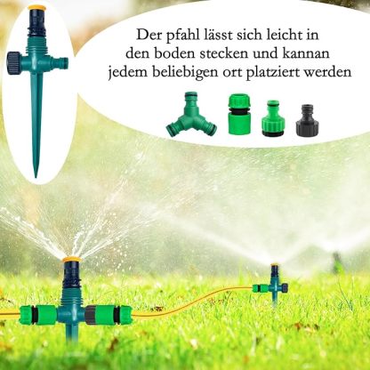 Arroseur Jardin,Arrosage Automatique pour Jardin,Arroseur de Pelouse 360,Arroseur de Jardin Multifonction-RéGlable Vec Raccord De Tuyau 1/2 et Y,Asperseur Arrosage,Arrosage Automatique Pelouse(Set 1)