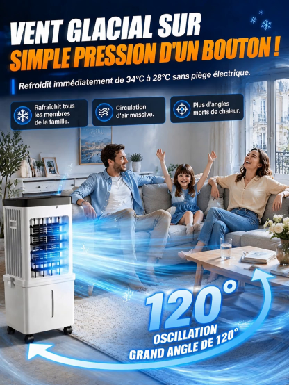 【0 Frais d'Installation】Climatiseur Réversible Polytechnique🥇 | Sans unité extérieure | Installation 3s sans perçage🛠️ | Classe énergétique A++⚡ | Froid et Chaud | Silencieux <20dB | Filtre anti-poils d'animaux❄️