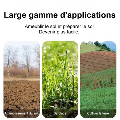 【Râteau de désherbage agricole amovible en acier au manganèse】Remplacement gratuit pendant 10 ans en cas de problème avec le produit !