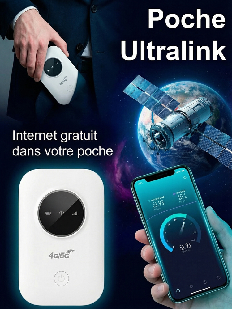 【Internet gratuit dans votre poche】Routeur 5G