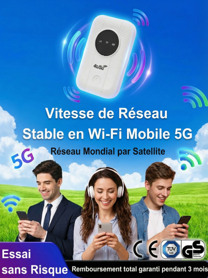 【Internet gratuit dans votre poche】Routeur 5G