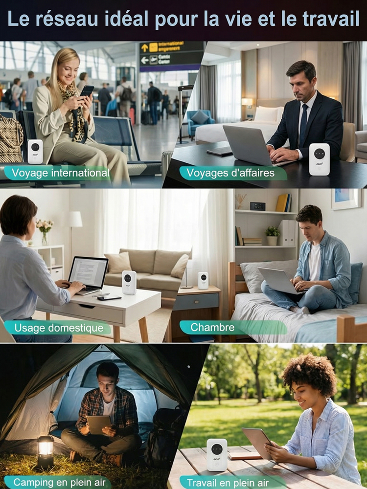 【Internet gratuit dans votre poche】Routeur 5G