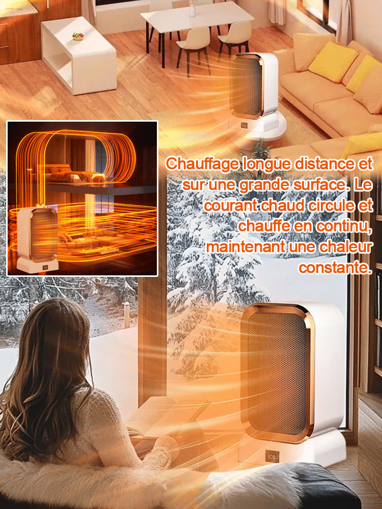 【Chauffe en 2 secondes】✨Nouveau radiateur intelligent développé par l'École Polytechnique de Paris💰Le deuxième à seulement 22 € !