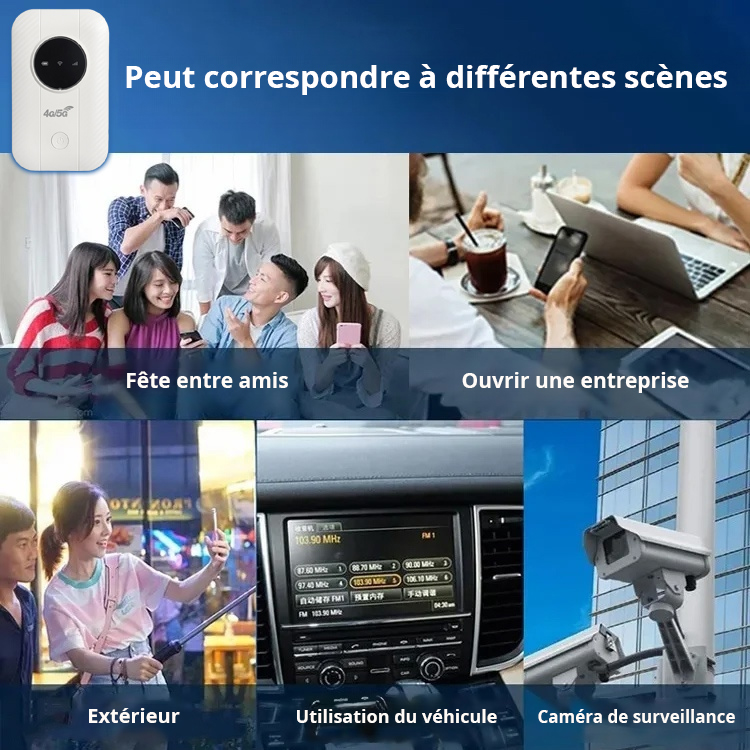 Wifi portable universel haute vitesse dans le monde entier