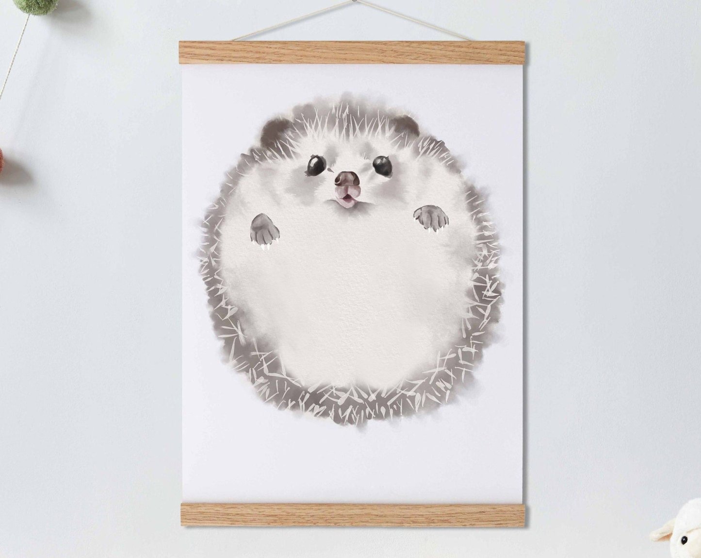 Lovbabe Hedgehog🦔 Baby Footprint Kit | Personalized Keepsake, Mural Nursery Decor & Children's Room Art, Unique Baby & Pet Gift Animals, Hedgehog Christmas Gifts-Lovbabe