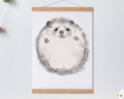 Lovbabe Hedgehog🦔 Baby Footprint Kit | Personalized Keepsake, Mural Nursery Decor & Children's Room Art, Unique Baby & Pet Gift Animals, Hedgehog Christmas Gifts-Lovbabe