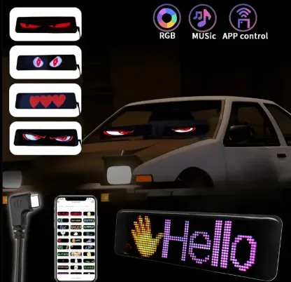 [Exclusive production]Colorful Eye Lamp Soft Screen for Car Windows