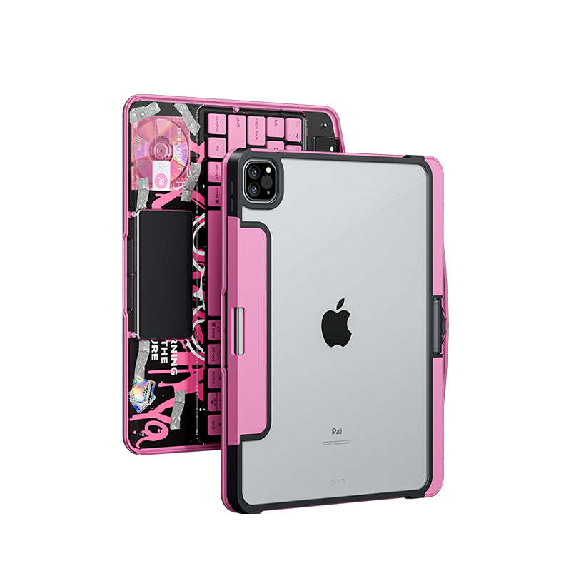 10.2" iPad (7/8/9) Gen Transparent 360° iPad Keyboard Case