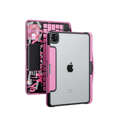 10.2" iPad (7/8/9) Gen Transparent 360° iPad Keyboard Case