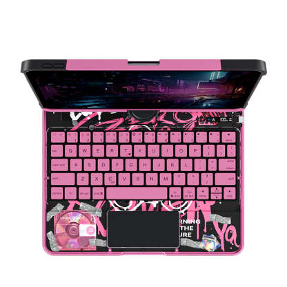 10.2" iPad (7/8/9) Gen Transparent 360° iPad Keyboard Case
