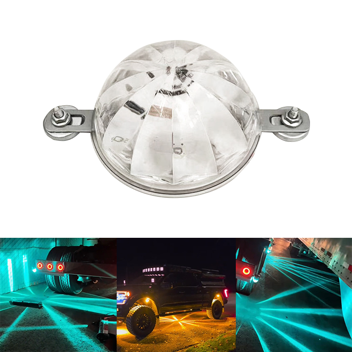 Universal LED Chassis Light - 12V/24V Waterproof Warning Tail Lights for Trucks, Cars, Motorcycles