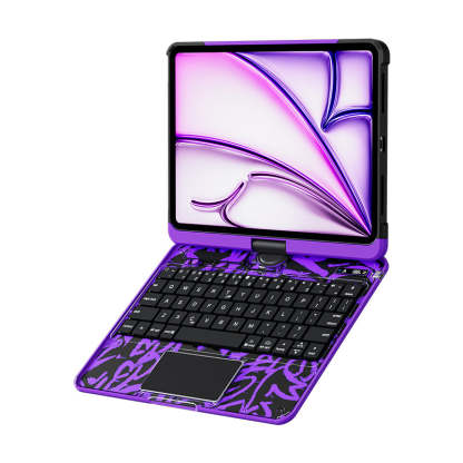 10.2" iPad (7/8/9) Gen Transparent 360° iPad Keyboard Case