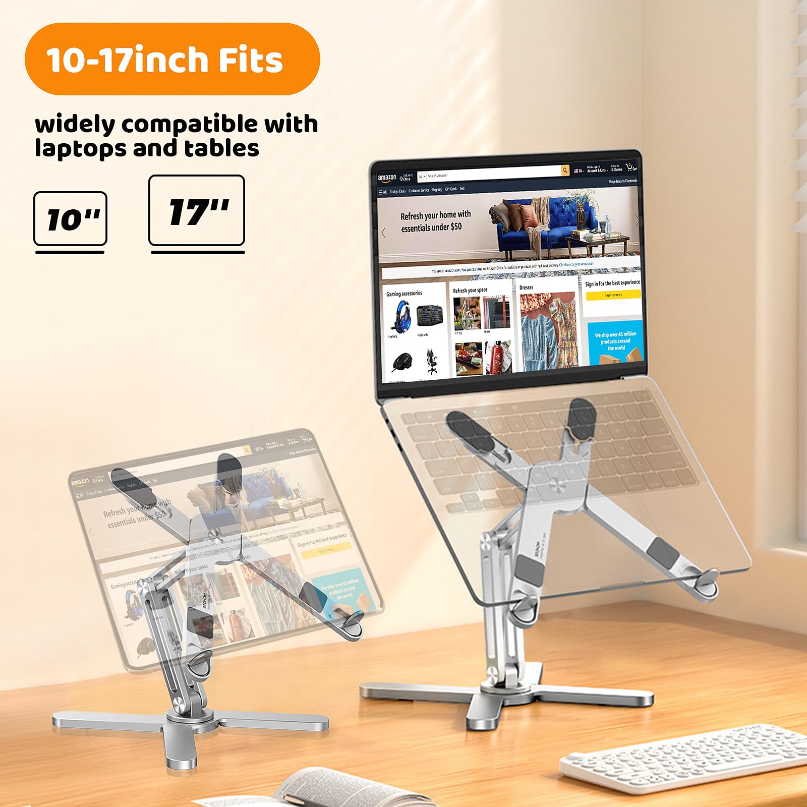 3X Height Adjustable Laptop Stand
