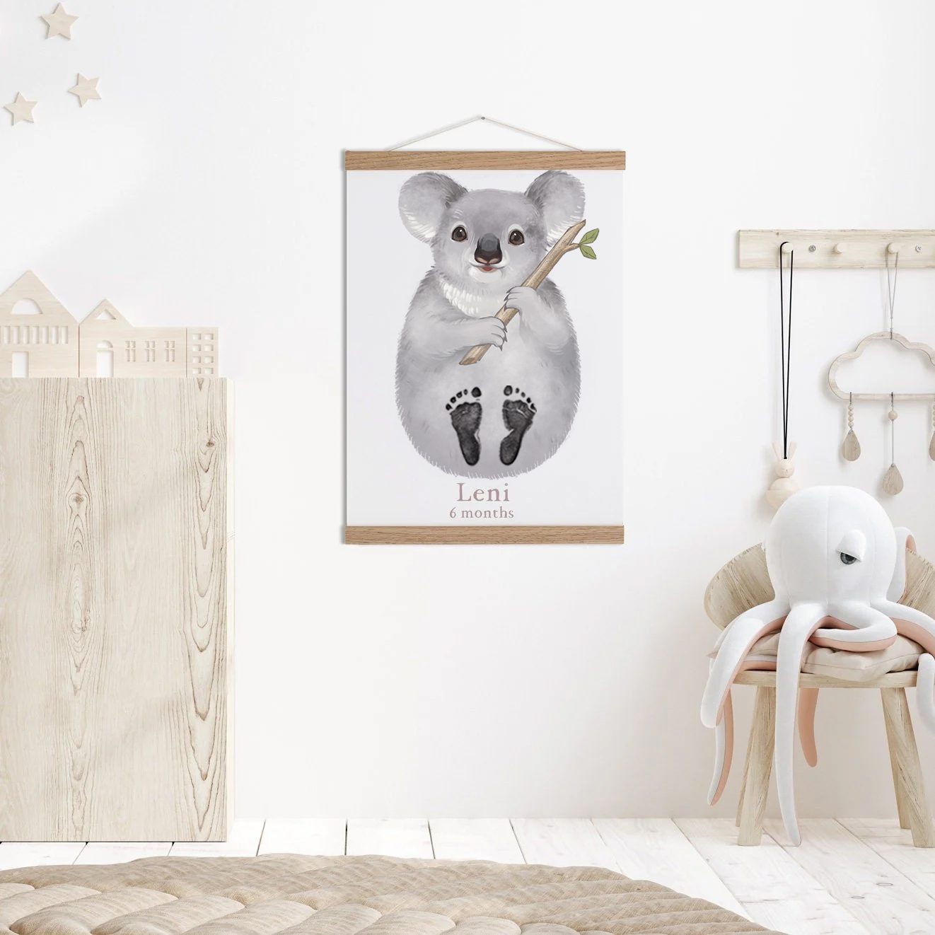 Lovbabe Koala 🐨 Baby Footprint Kit | Personalized Keepsake, Mural Nursery Decor & Children's Room Art, Unique Baby & Pet Gift Animals,koala Christmas Gifts-Lovbabe