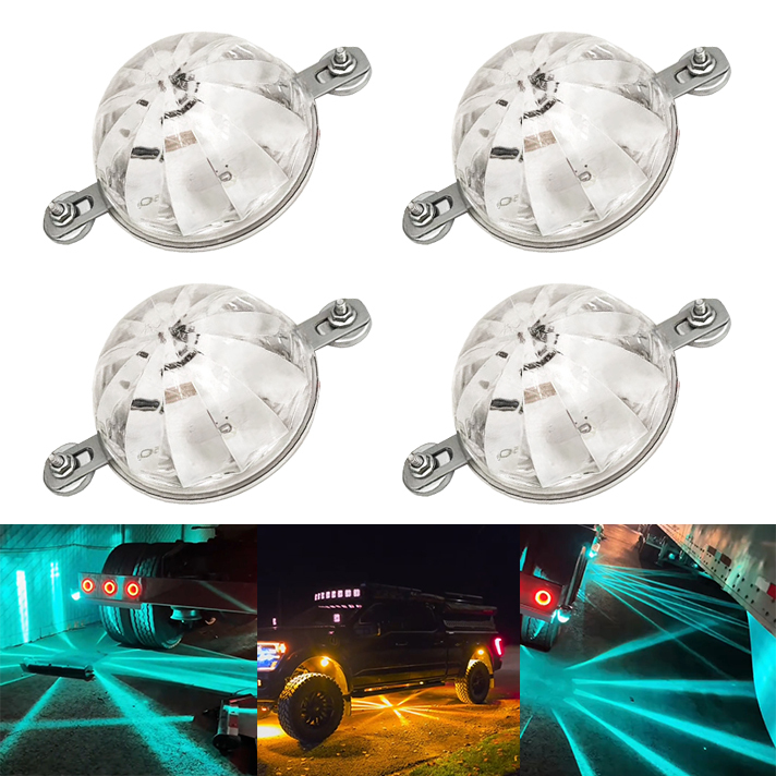 Universal LED Chassis Light - 12V/24V Waterproof Warning Tail Lights for Trucks, Cars, Motorcycles