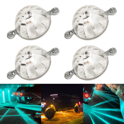 Universal LED Chassis Light - 12V/24V Waterproof Warning Tail Lights for Trucks, Cars, Motorcycles