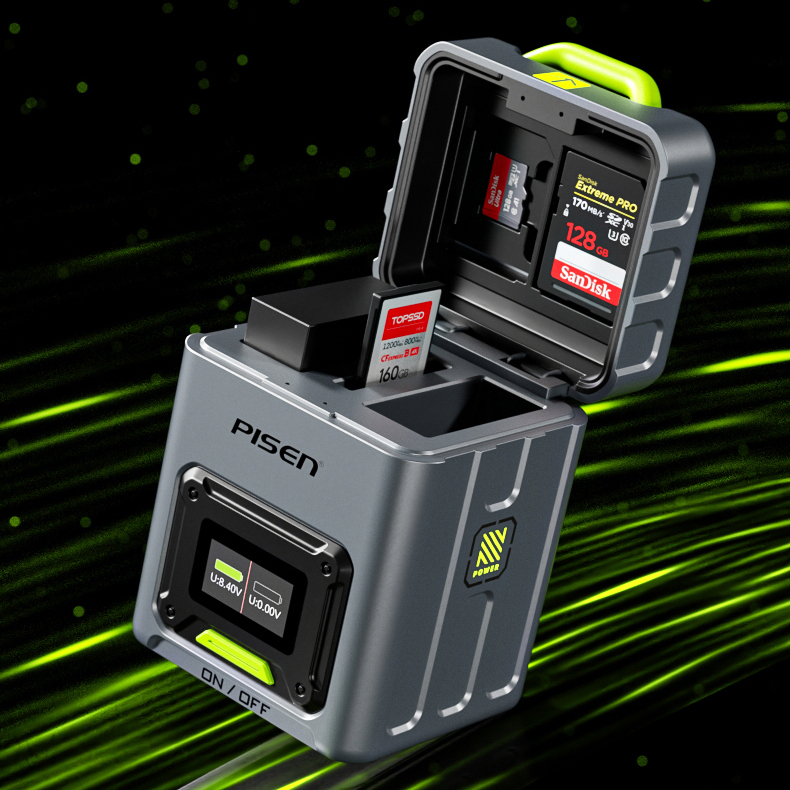 Camera Battery Suitable For Fuji Canon Nikon Camera Fast Charging Card Box Set Charger Digital Display Charging Compartment