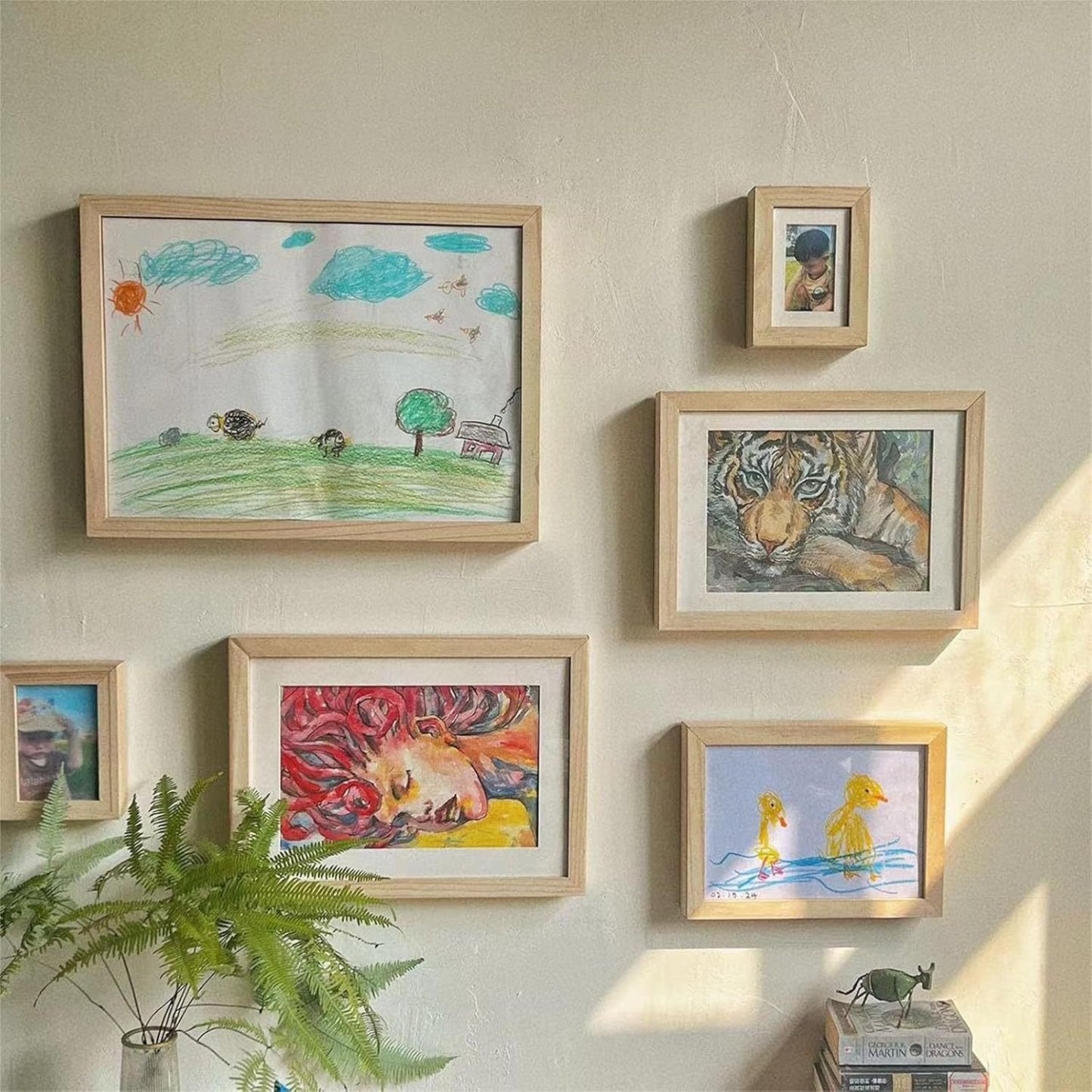 Wooden Kids Art Frame
