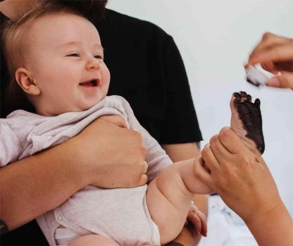 Lovbabe Smiling Penguin🐧Baby Footprint Kit | Personalized Keepsake, Mural Nursery Decor & Children's Room Art, Unique Penguin Gift Animals,Penguin Christmas Gifts-Lovbabe