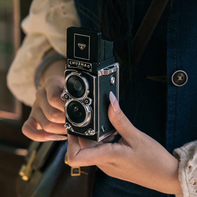 Chuzhao camera Mini Retro Digital Photography TLR – Samsend