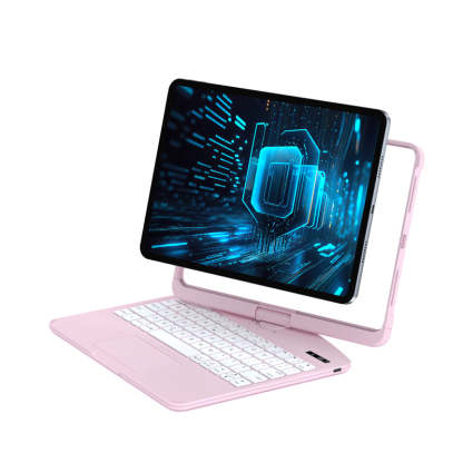 10.2" iPad (7/8/9) Gen Transparent 360° iPad Keyboard Case