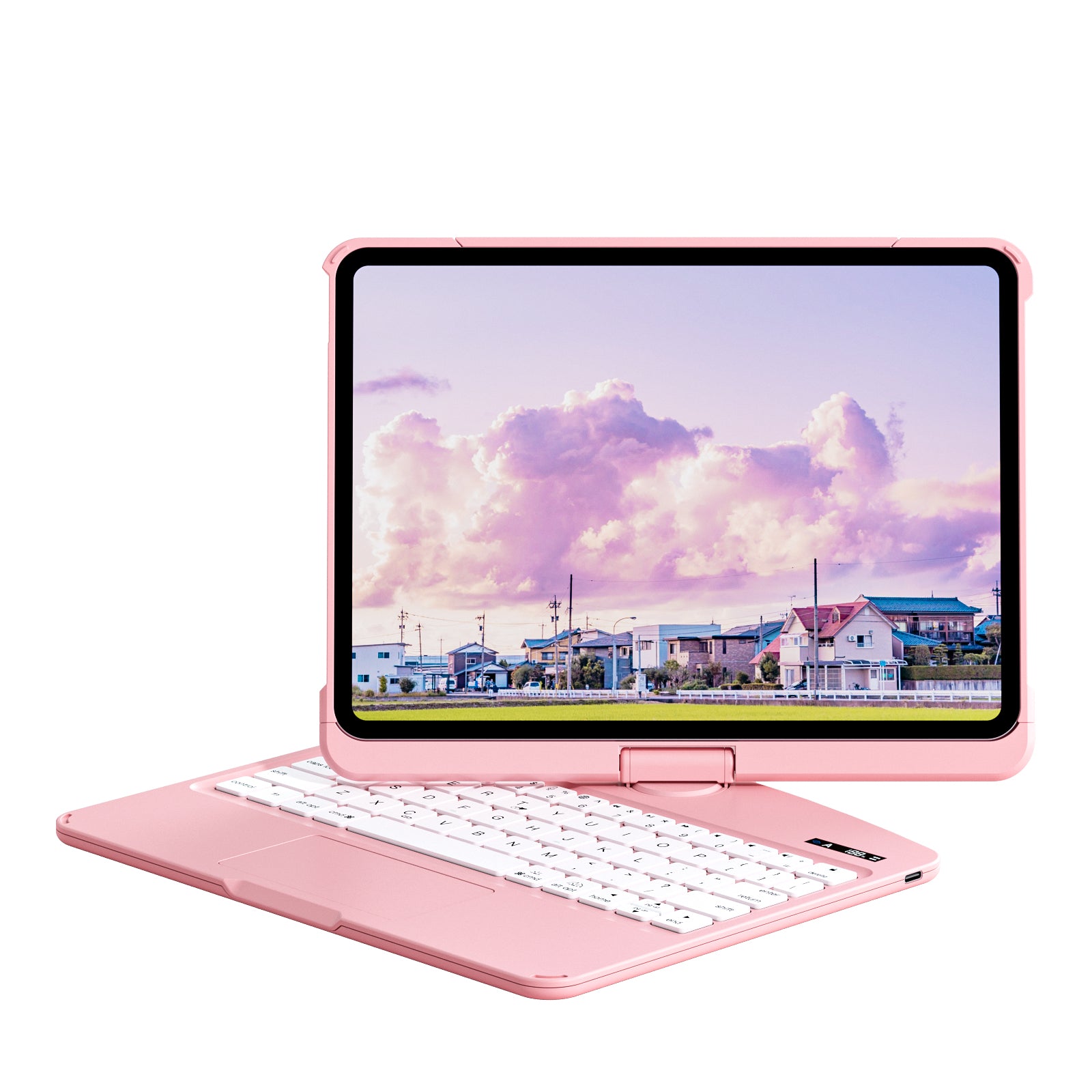 10.2" iPad (7/8/9) Gen Transparent 360° iPad Keyboard Case