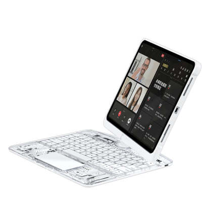 10.2" iPad (7/8/9) Gen Transparent 360° iPad Keyboard Case