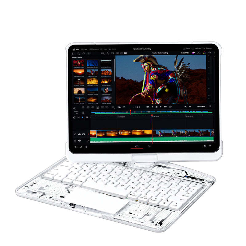 10.2" iPad (7/8/9) Gen Transparent 360° iPad Keyboard Case