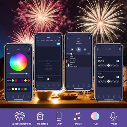 🎁Last Day Promotion 49% OFF - 💡WiFi Bluetooth Smart Fireworks Led Light