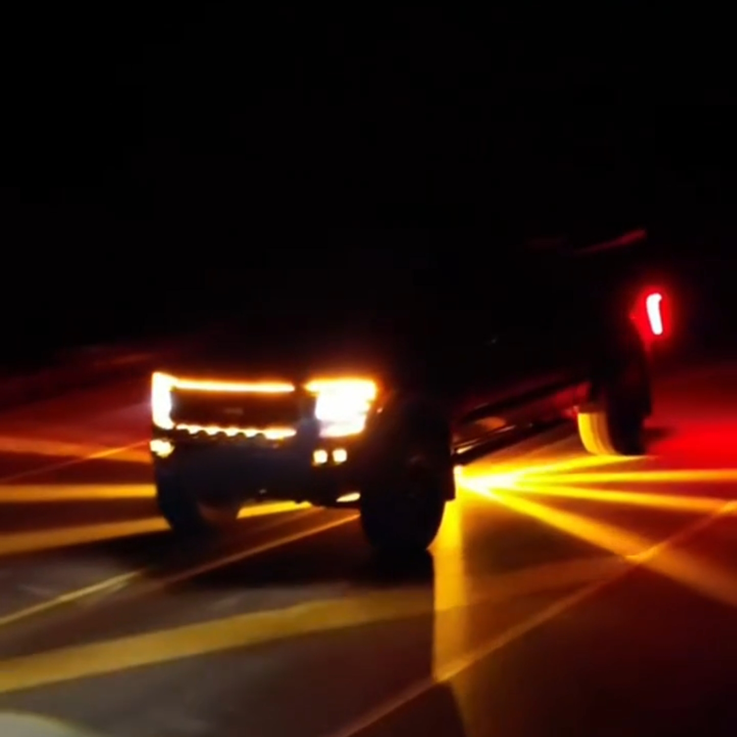 Universal LED Chassis Light - 12V/24V Waterproof Warning Tail Lights for Trucks, Cars, Motorcycles