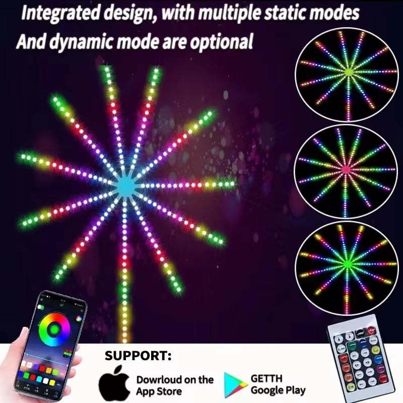 WiFi Bluetooth Smart Fireworks Led Light