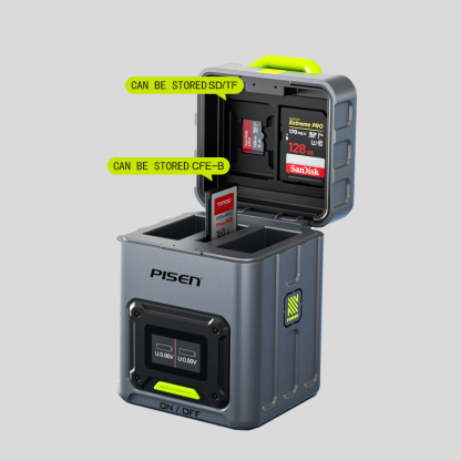 Camera Battery Suitable For Fuji Canon Nikon Camera Fast Charging Card Box Set Charger Digital Display Charging Compartment