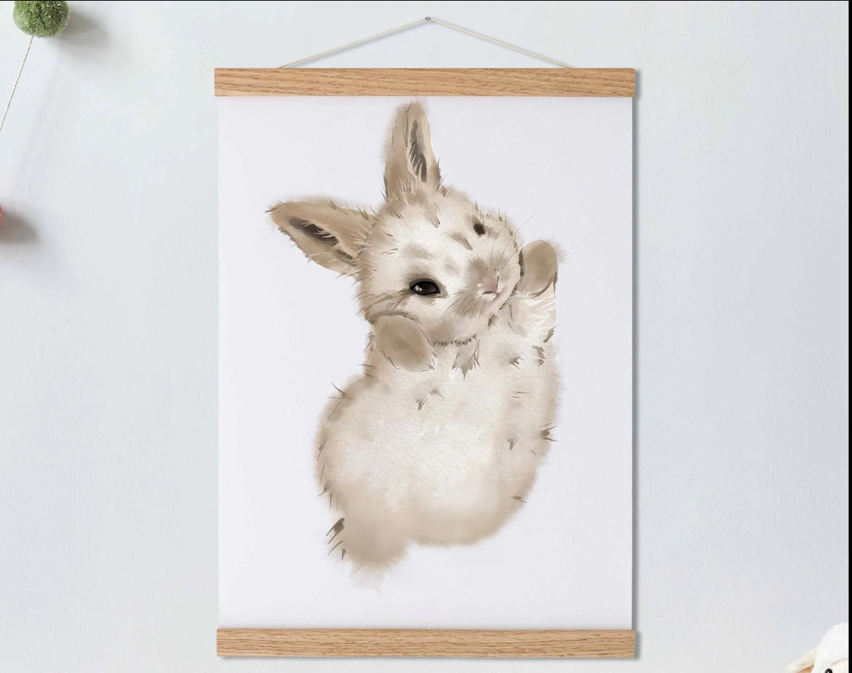 Lovbabe Partial Animal Footprints Set | Continuously Updated, Mural Nursery Decor for Baby & Children's Rooms, Unique Keepsake Art Animals Christmas Gifts-Lovbabe