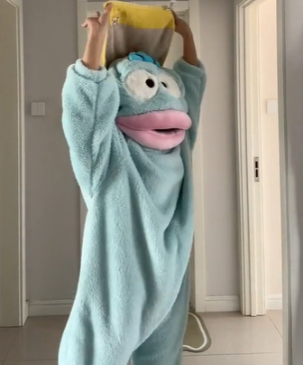 Cute fish one-piece pajamas