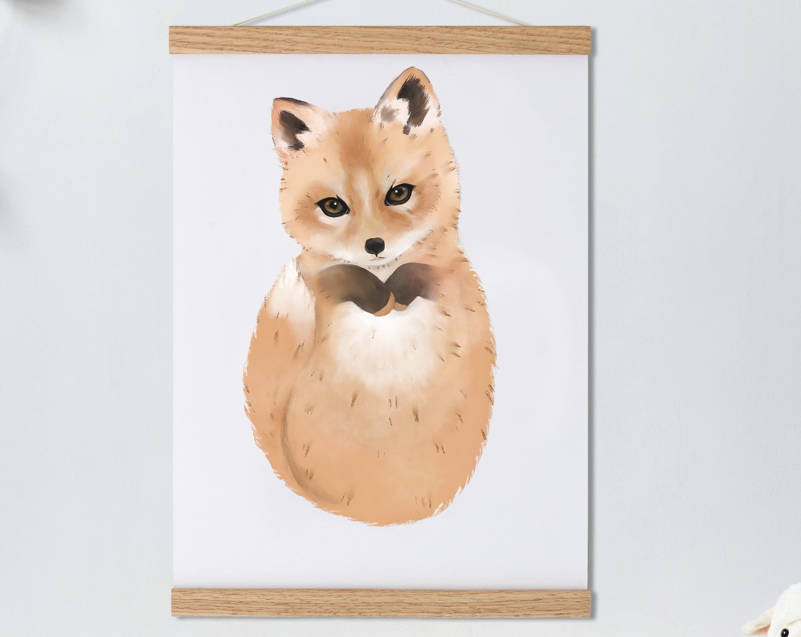 Lovbabe Baby Fox Footprint Kit | Personalized Keepsake, Mural Nursery Decor & Children's Room Art, Unique Baby Gift Animals, Fox Baby Gift Christmas Gifts-Lovbabe