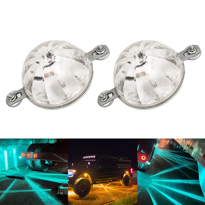 Universal LED Chassis Light - 12V/24V Waterproof Warning Tail Lights for Trucks, Cars, Motorcycles