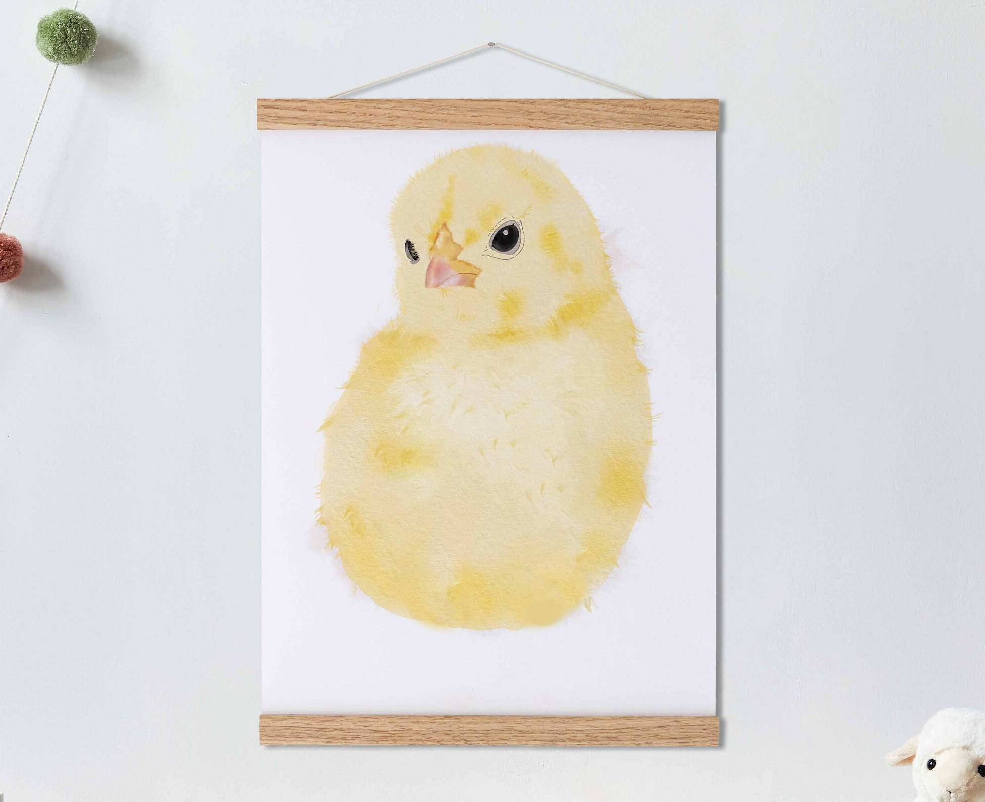 Lovbabe Littel Chicks Baby Footprint Kit | Personalized Keepsake, Mural Nursery Decor & Children's Room Art, Unique Hamster Gift Animals, Chicks Christmas Gifts-Lovbabe