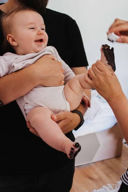 Lovbabe Cute Rabbit,Baby Footprint Kit | Personalized Keepsake, Mural Nursery Decor & Children's Room Art, Unique Hamster Gift Animals,Easter Bunny(Bunny) Christmas Gifts-Lovbabe