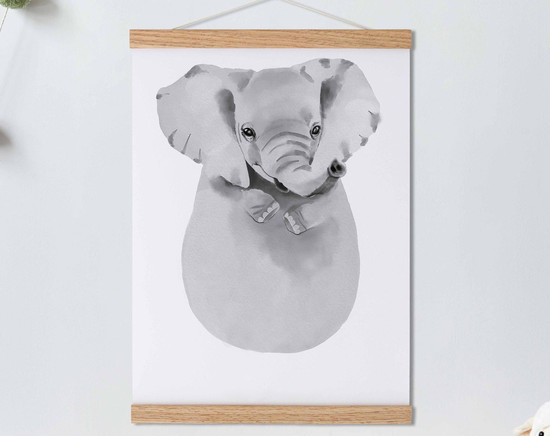 Lovbabe Elephant 🐘 Baby Footprint Kit | Personalized Keepsake, Mural Nursery Decor & Children's Room Art, Unique Baby & Pet Gift Christmas Gifts-Lovbabe