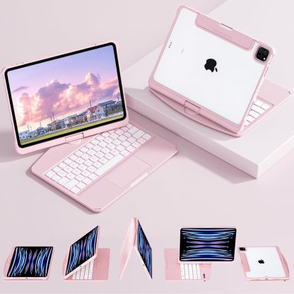10.2" iPad (7/8/9) Gen Transparent 360° iPad Keyboard Case