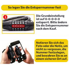 Kabelschloss für E Scooter