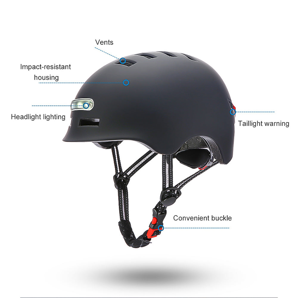 Fahrradhelm mit LED-Licht