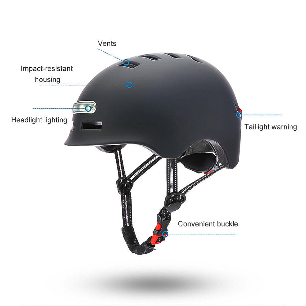 Fahrradhelm mit LED-Licht