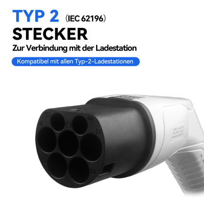 Typ 2 auf Typ 2 Ladekabel – Mode 3, IEC 62196