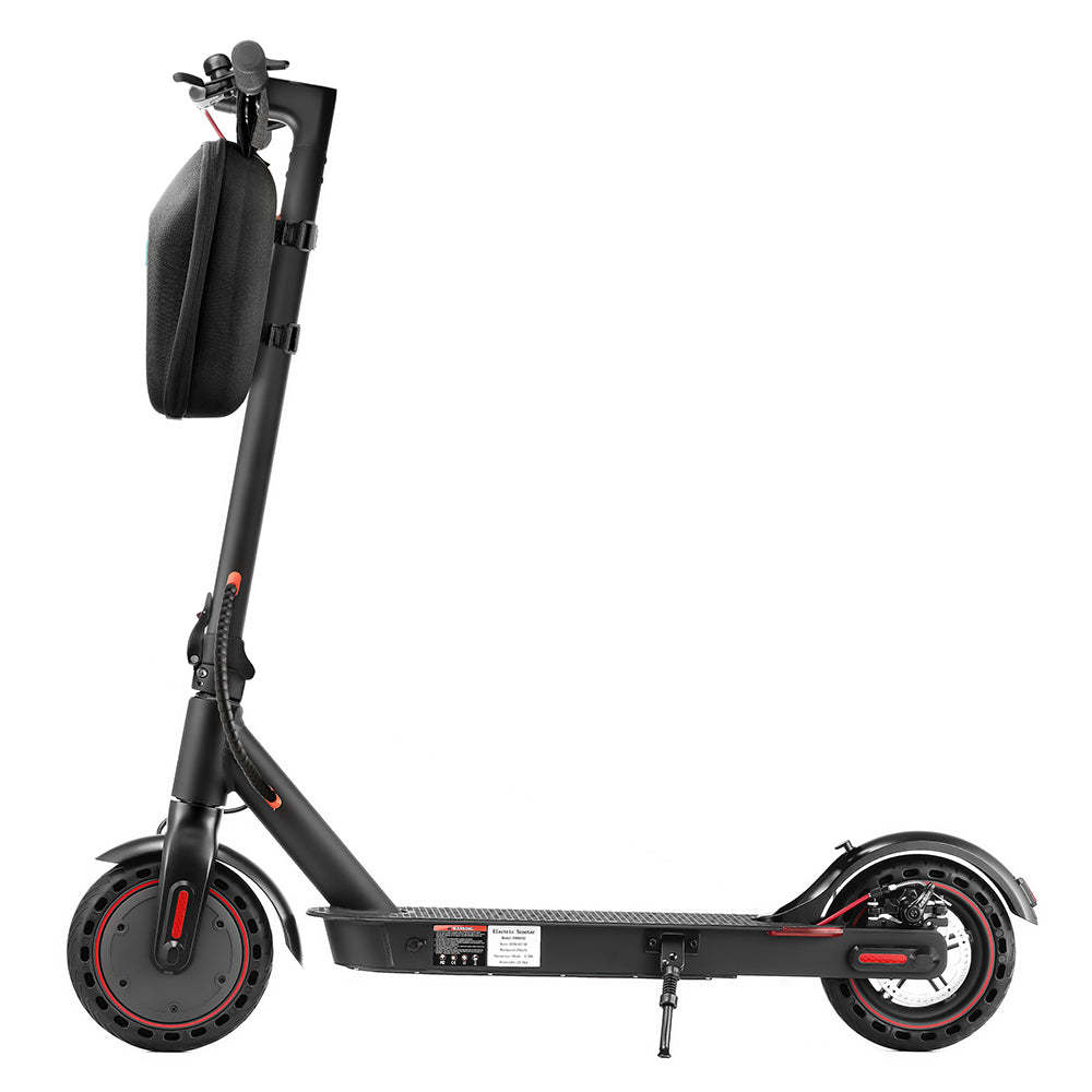 Zwarte opbergzak voor elektrische scooterkop