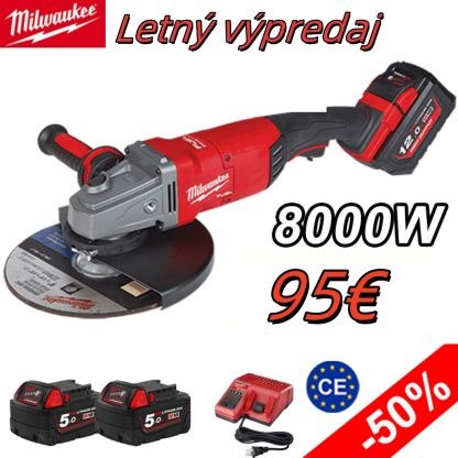 [Špeciálne výročie] Akumulátorová uhlová brúska Milwaukee M18 FUEL 150 mm (s dorazom)