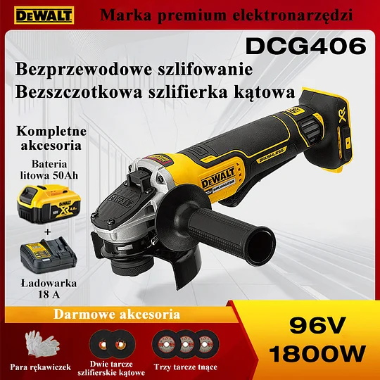 DCG406 Bezszczotkowa akumulatorowa szlifierka kątowa Li-Ion,Przy składaniu zamówienia proszę podać właściwą osobę kontaktową lub adres dostawy (w tym lokalizację, ulicę, numer domu, numer telefonu lub numer telefonu komórkowego), w przeciwnym razie dostaw