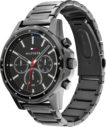 Nowy wielofunkcyjny zegarek TOMMY HILFIGER silikonowy sportowy kwarcowy wodoodporny
