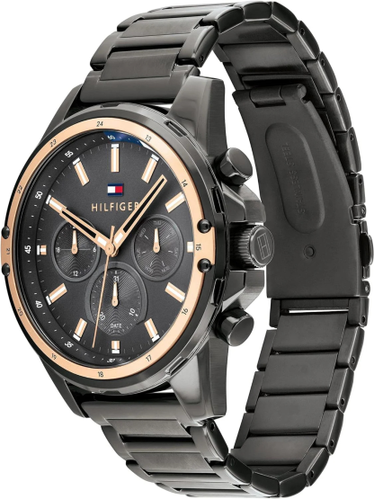 Nowy wielofunkcyjny zegarek TOMMY HILFIGER silikonowy sportowy kwarcowy wodoodporny