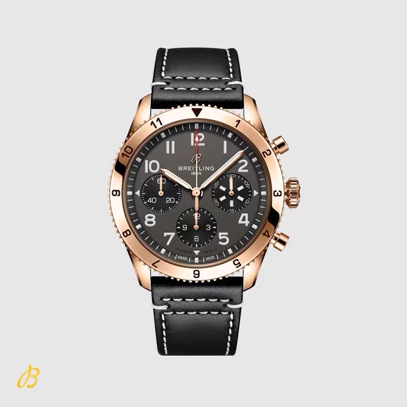 Męski zegarek z podwójną strefą czasową B04 Chronograf Niebieski 46 Oficjalny szwajcarski zegarek mechaniczny